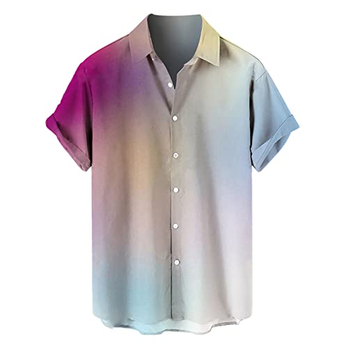 Short Sleeve Button-Down Beach Tropical Summer Shirts