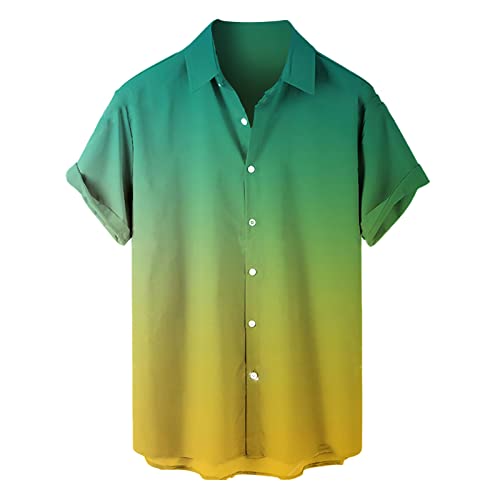 Short Sleeve Button-Down Beach Tropical Summer Shirts