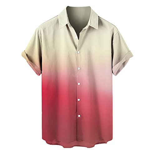 Short Sleeve Button-Down Beach Tropical Summer Shirts