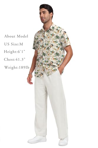 Short Sleeve Button Down Printed Aloha Summer Beach Shirts