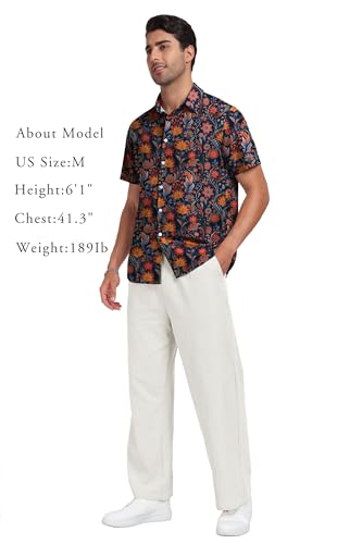 Short Sleeve Button Down Printed Aloha Summer Beach Shirts