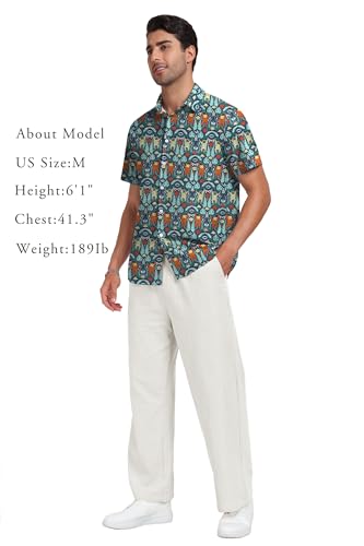 Short Sleeve Button Down Printed Aloha Summer Beach Shirts