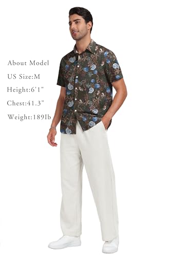 Short Sleeve Button Down Printed Aloha Summer Beach Shirts