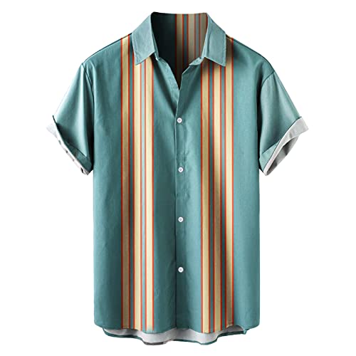 Short Sleeve Button-Down Beach Tropical Summer Shirts