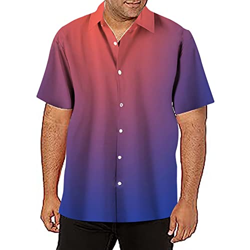 Short Sleeve Button-Down Beach Tropical Summer Shirts