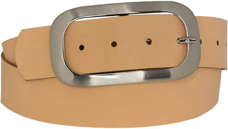 Nickel genuine leather, approx. 4 cm wide genuine leather belt