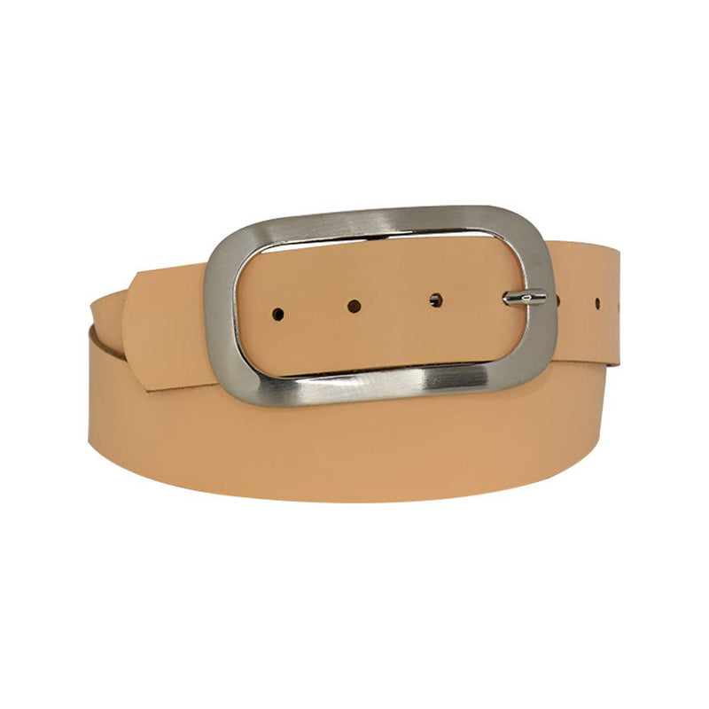 Nickel genuine leather, approx. 4 cm wide genuine leather belt