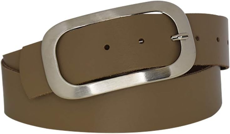 Nickel genuine leather, approx. 4 cm wide genuine leather belt