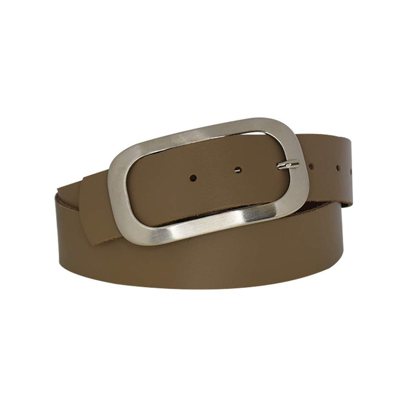 Nickel genuine leather, approx. 4 cm wide genuine leather belt