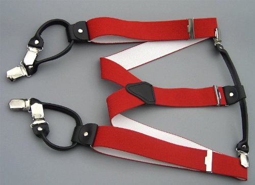 Dayneq suspenders, 6 strong clips, choice of color and length, 3.5 cm wide