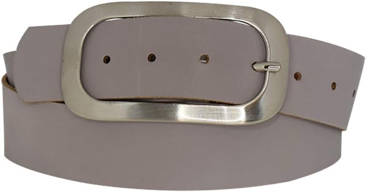 Nickel genuine leather, approx. 4 cm wide genuine leather belt