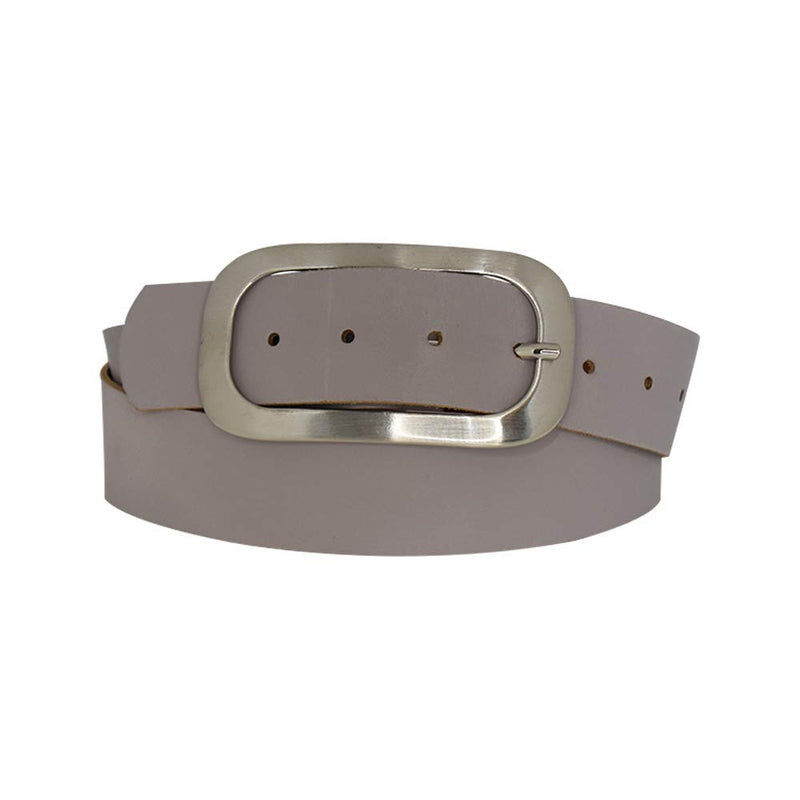 Nickel genuine leather, approx. 4 cm wide genuine leather belt