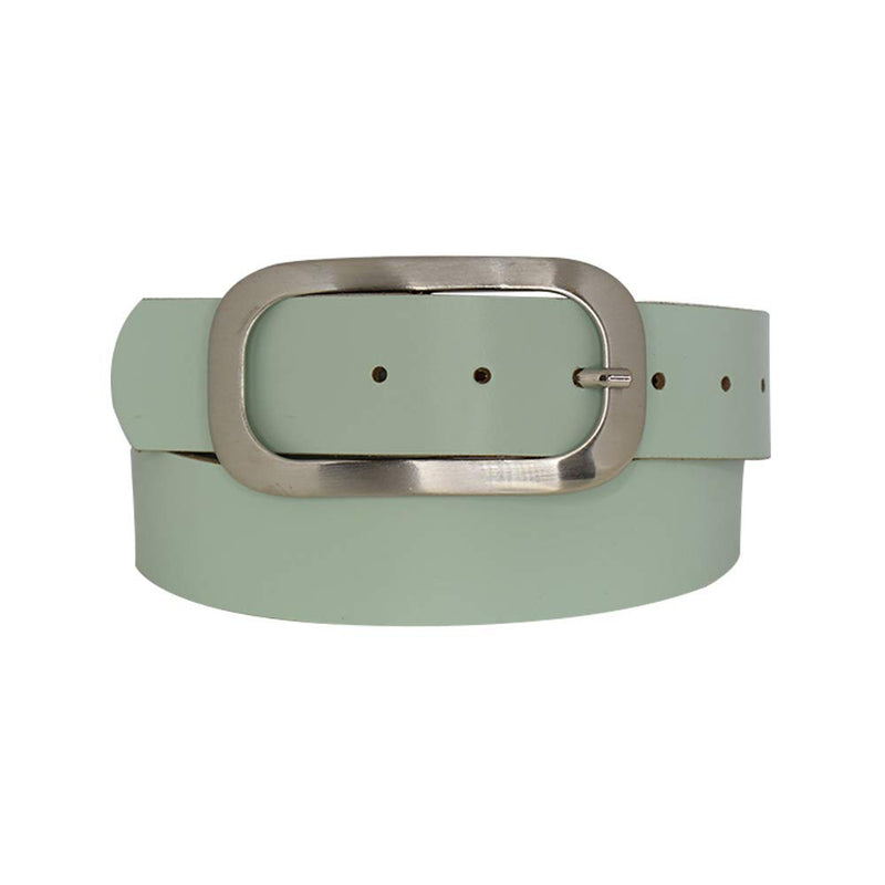 Nickel genuine leather, approx. 4 cm wide genuine leather belt