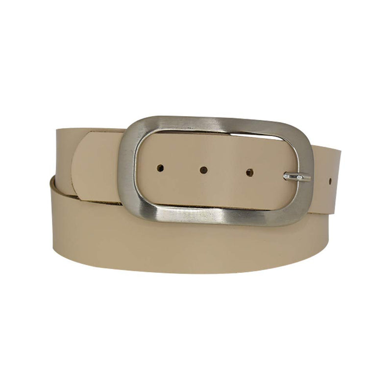 Nickel genuine leather, approx. 4 cm wide genuine leather belt