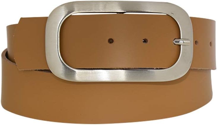 Nickel genuine leather, approx. 4 cm wide genuine leather belt