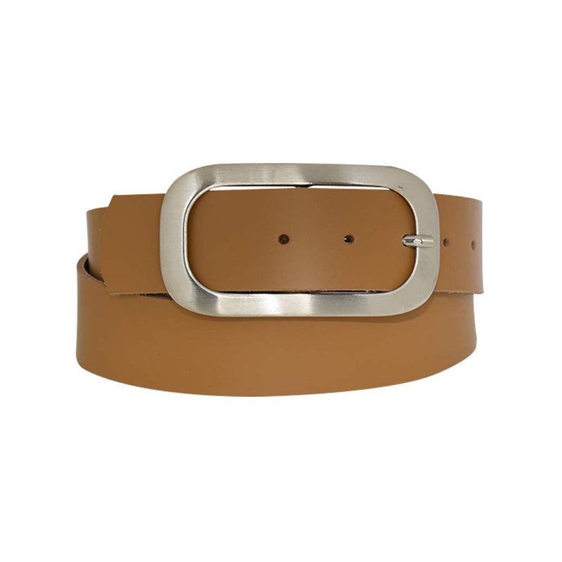 Nickel genuine leather, approx. 4 cm wide genuine leather belt