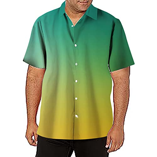 Short Sleeve Button-Down Beach Tropical Summer Shirts