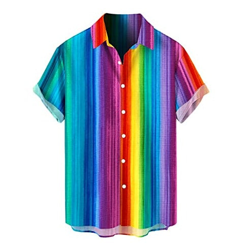 Short Sleeve Button-Down Beach Tropical Summer Shirts