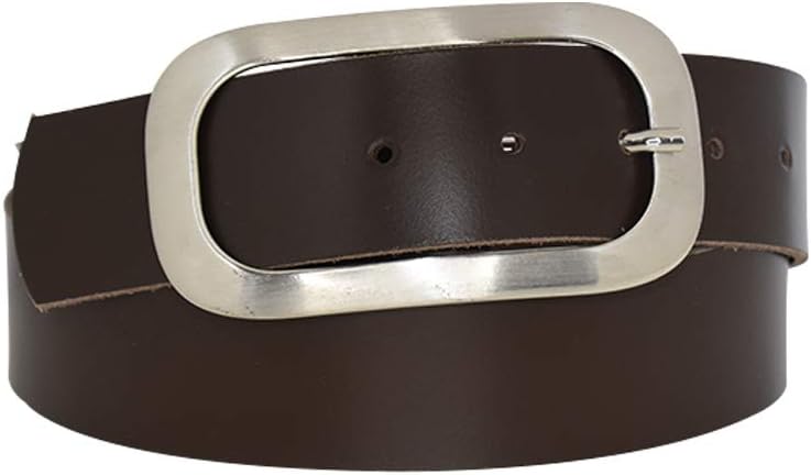 Nickel genuine leather, approx. 4 cm wide genuine leather belt