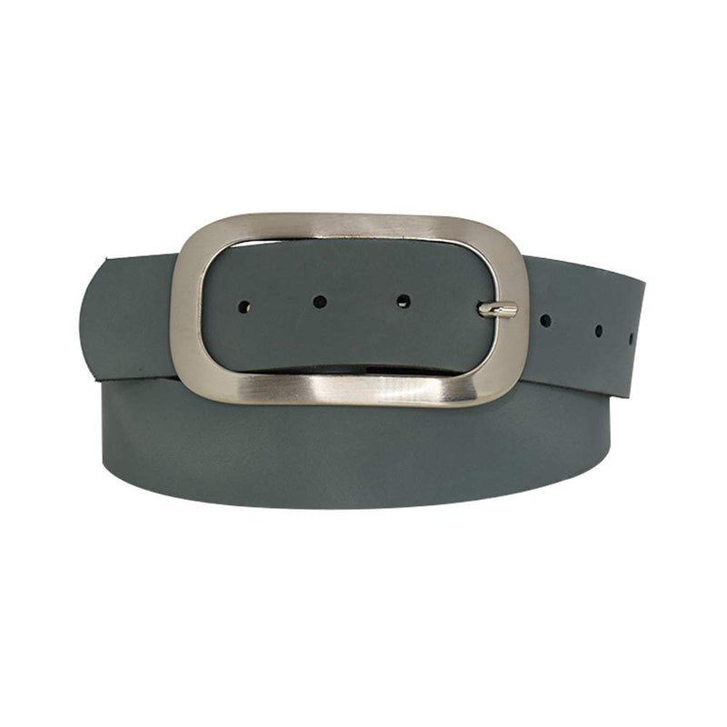 Nickel genuine leather, approx. 4 cm wide genuine leather belt