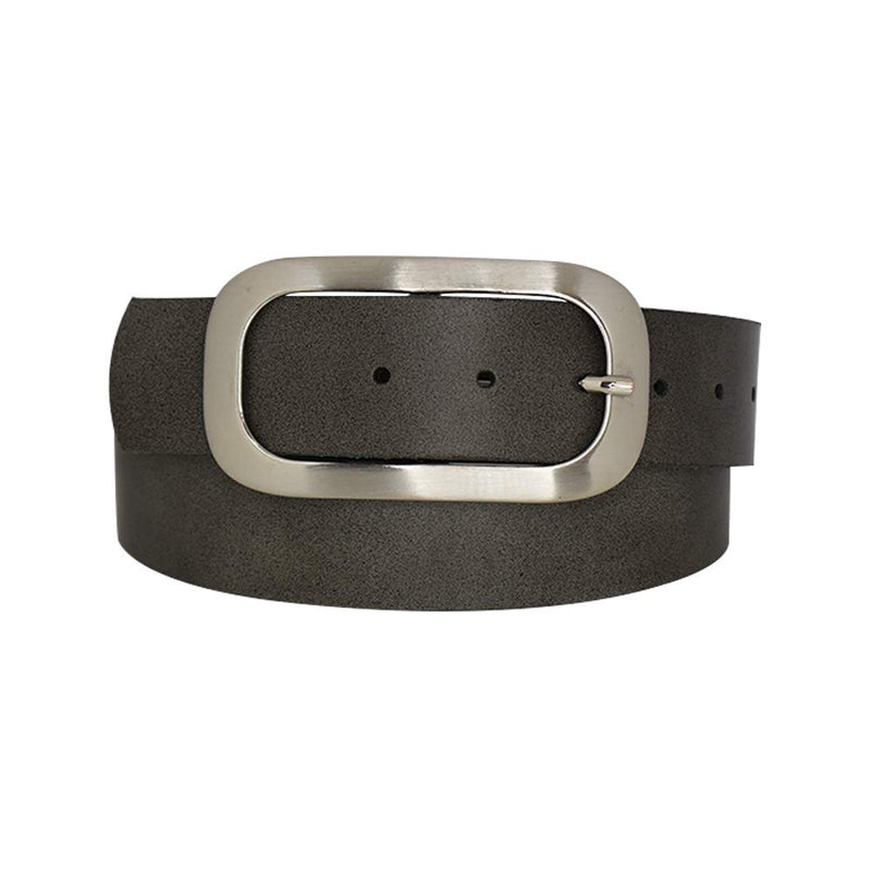 Nickel genuine leather, approx. 4 cm wide genuine leather belt