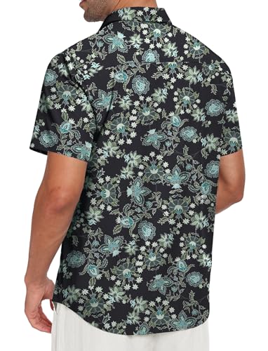 Short Sleeve Button Down Printed Aloha Summer Beach Shirts