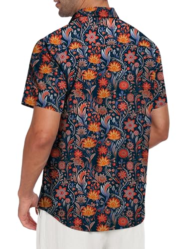 Short Sleeve Button Down Printed Aloha Summer Beach Shirts