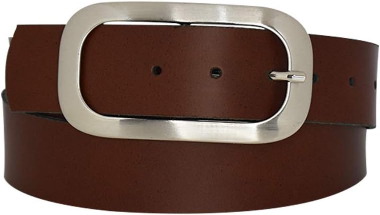 Nickel genuine leather, approx. 4 cm wide genuine leather belt