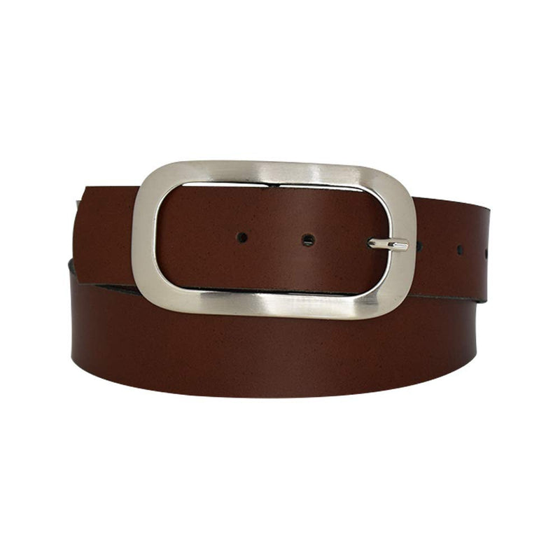 Nickel genuine leather, approx. 4 cm wide genuine leather belt