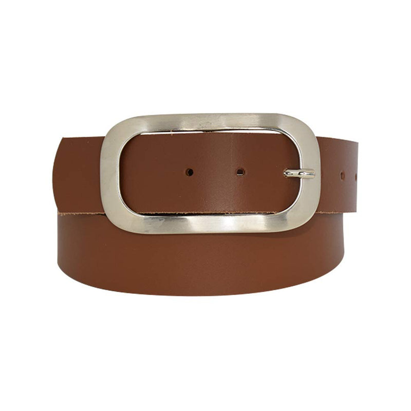 Nickel genuine leather, approx. 4 cm wide genuine leather belt