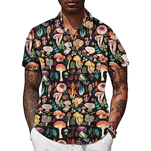 Short Sleeve Button-Down Beach Tropical Summer Shirts