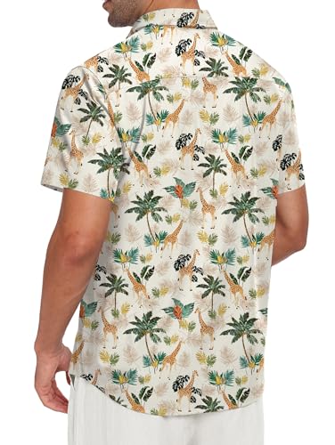 Short Sleeve Button Down Printed Aloha Summer Beach Shirts