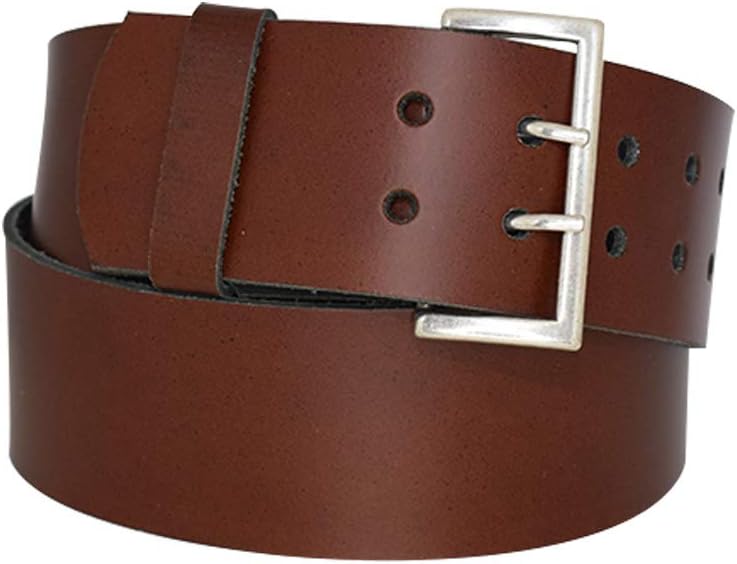 Antique silver nickel free genuine leather belt buckle