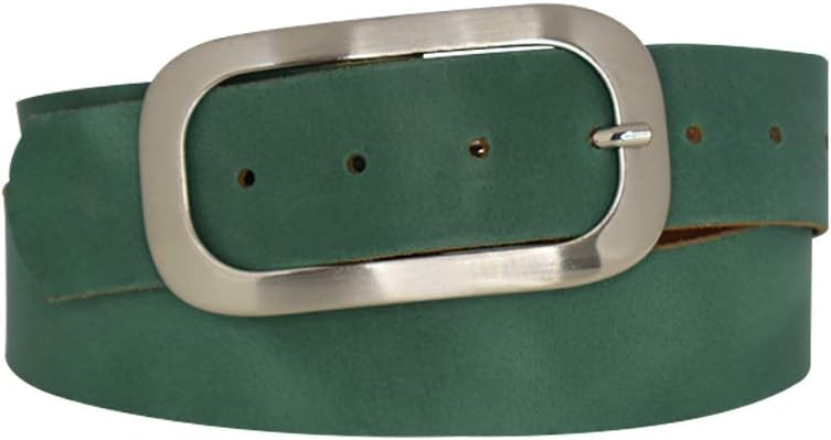 Nickel genuine leather, approx. 4 cm wide genuine leather belt