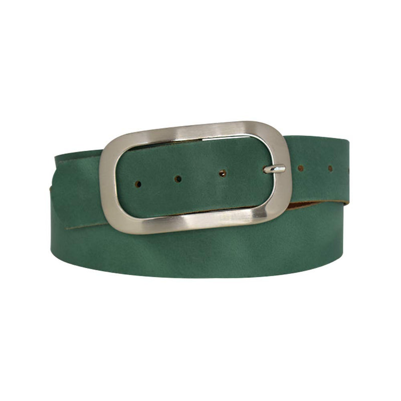 Nickel genuine leather, approx. 4 cm wide genuine leather belt