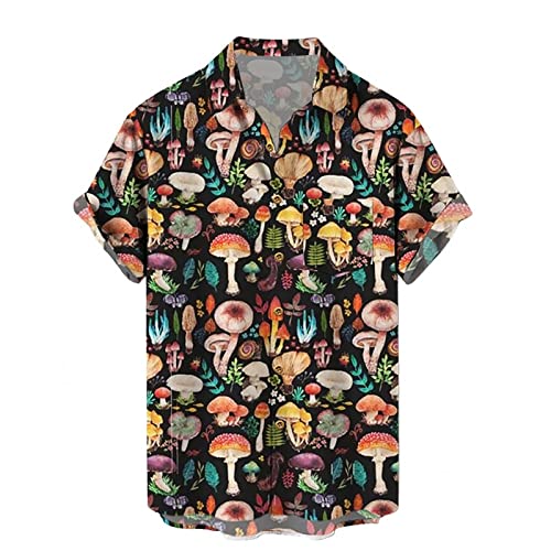 Short Sleeve Button-Down Beach Tropical Summer Shirts