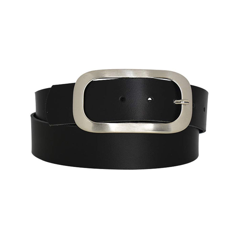 Nickel genuine leather, approx. 4 cm wide genuine leather belt