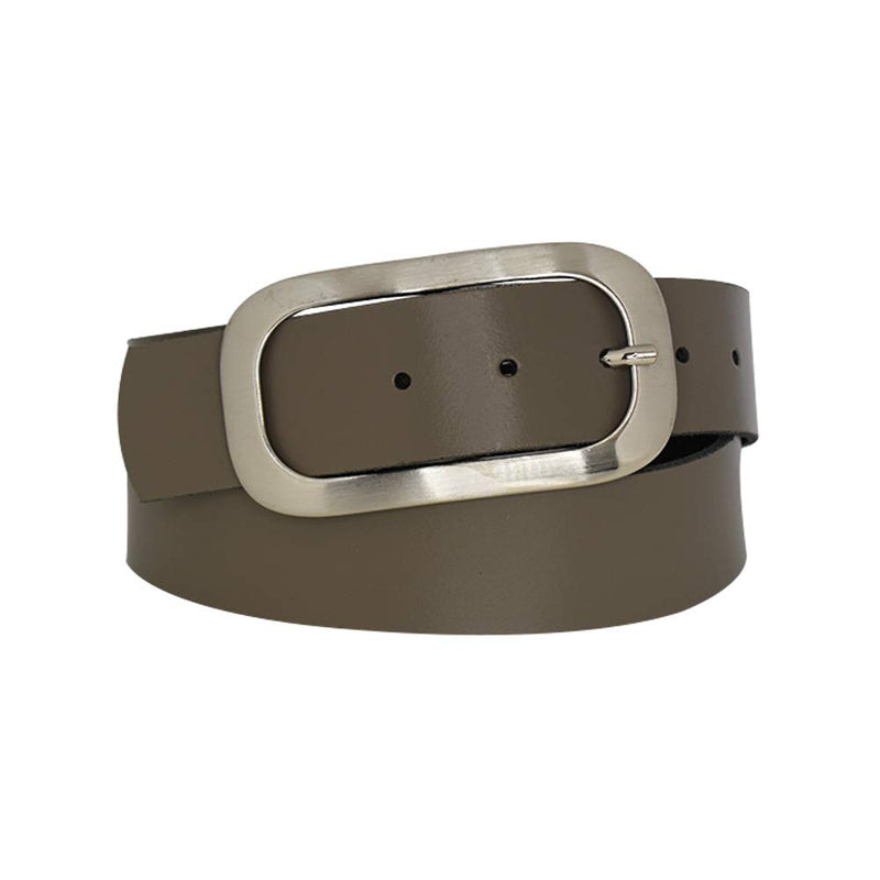 Nickel genuine leather, approx. 4 cm wide genuine leather belt