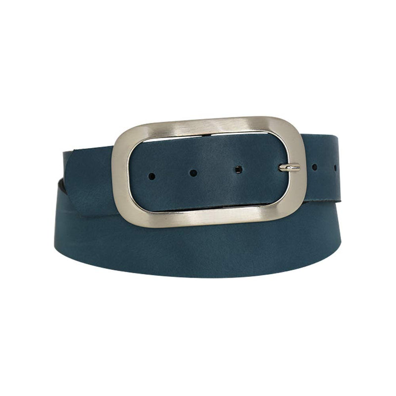 Nickel genuine leather, approx. 4 cm wide genuine leather belt