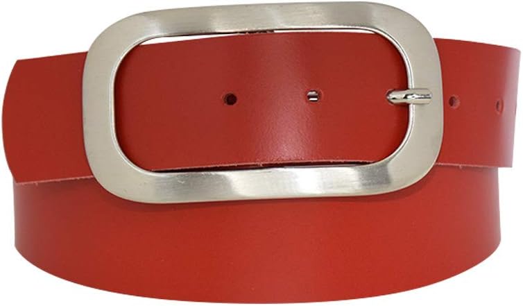 Nickel genuine leather, approx. 4 cm wide genuine leather belt