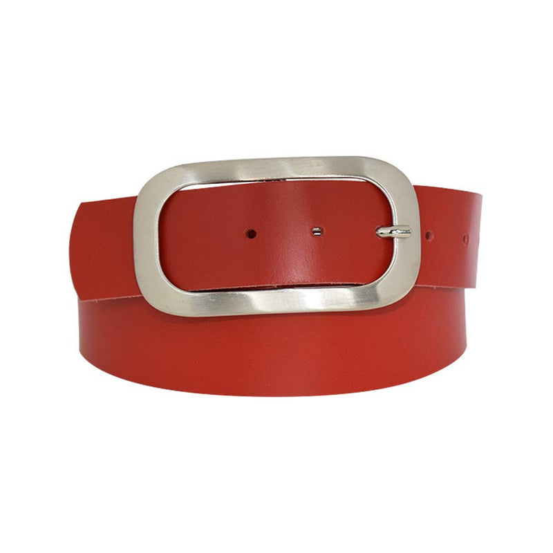 Nickel genuine leather, approx. 4 cm wide genuine leather belt