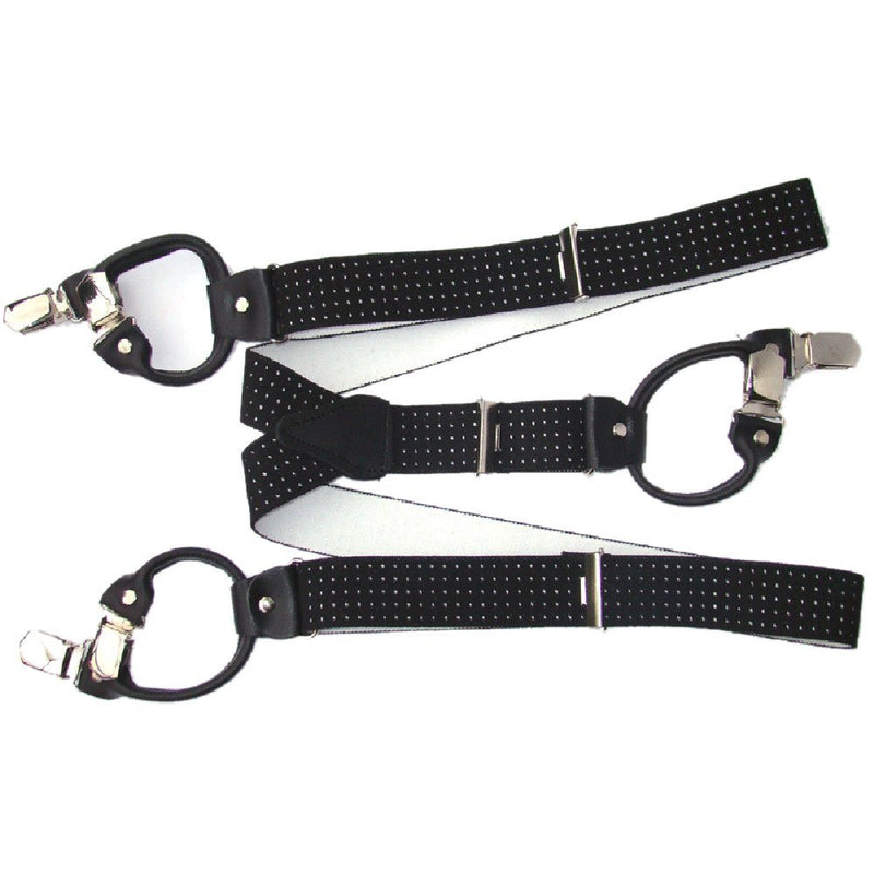 Dayneq suspenders, 6 strong clips, choice of color and length, 3.5 cm wide
