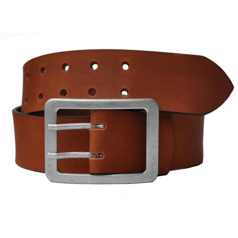 Full leather belt 5 cm wide F & length approx. 4 mm thick