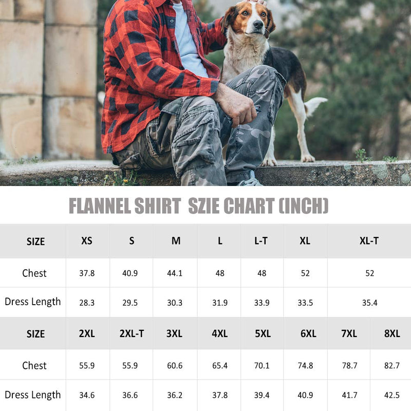 Men's Flannel Plaid Long Sleeve Regular Fit Casual Button Down Shirt