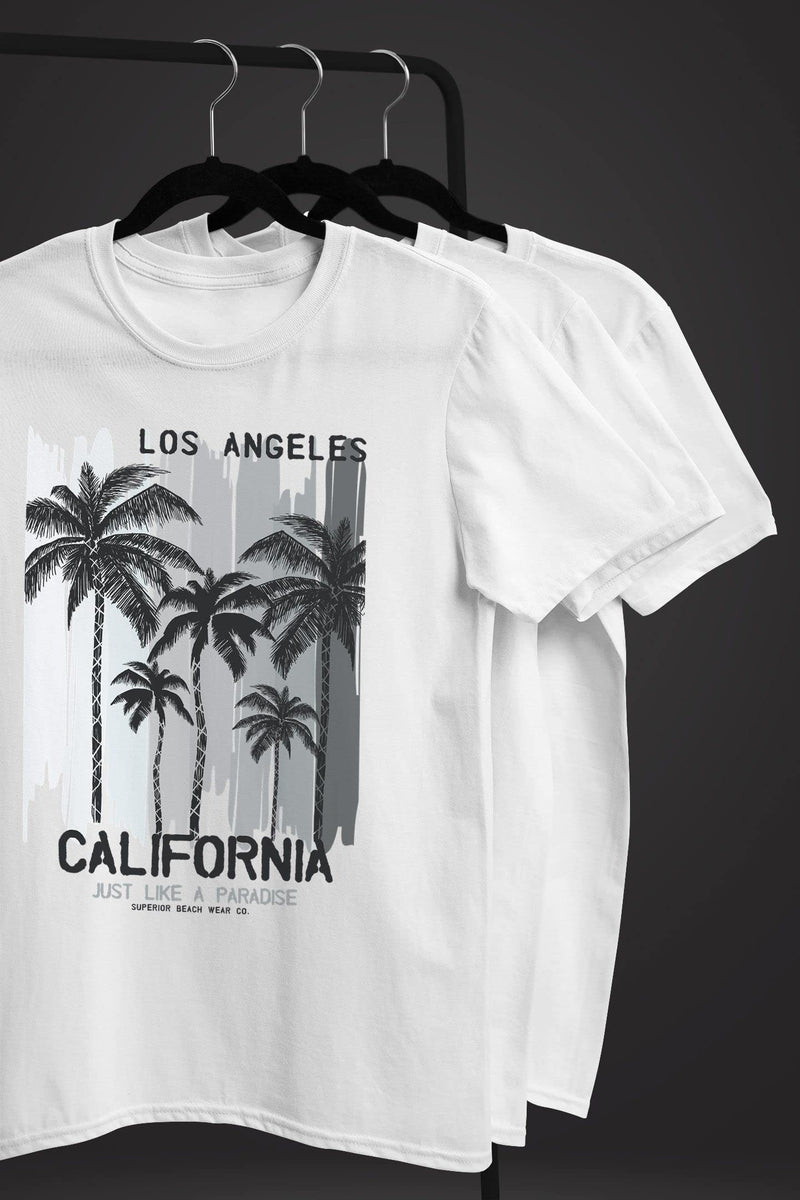 Men's Los Angeles California USA Summer Printed  T-Shirt