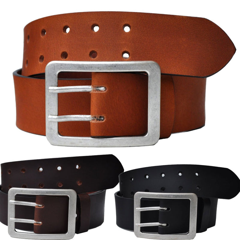 Full leather belt 5 cm wide F & length approx. 4 mm thick