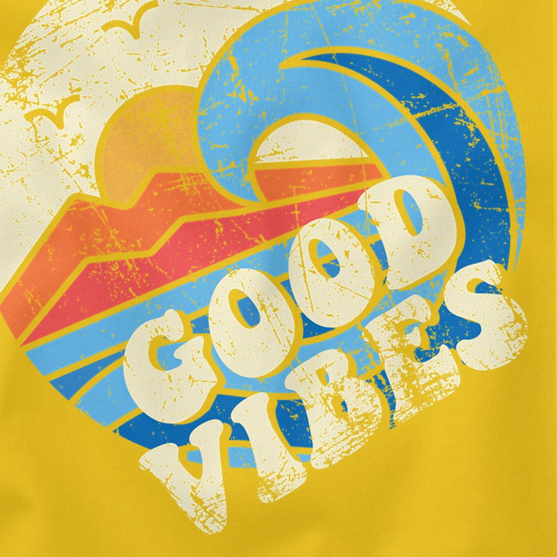 Good Vibes Wave Slogan Design Vintage Retro Fashion T-Shirt